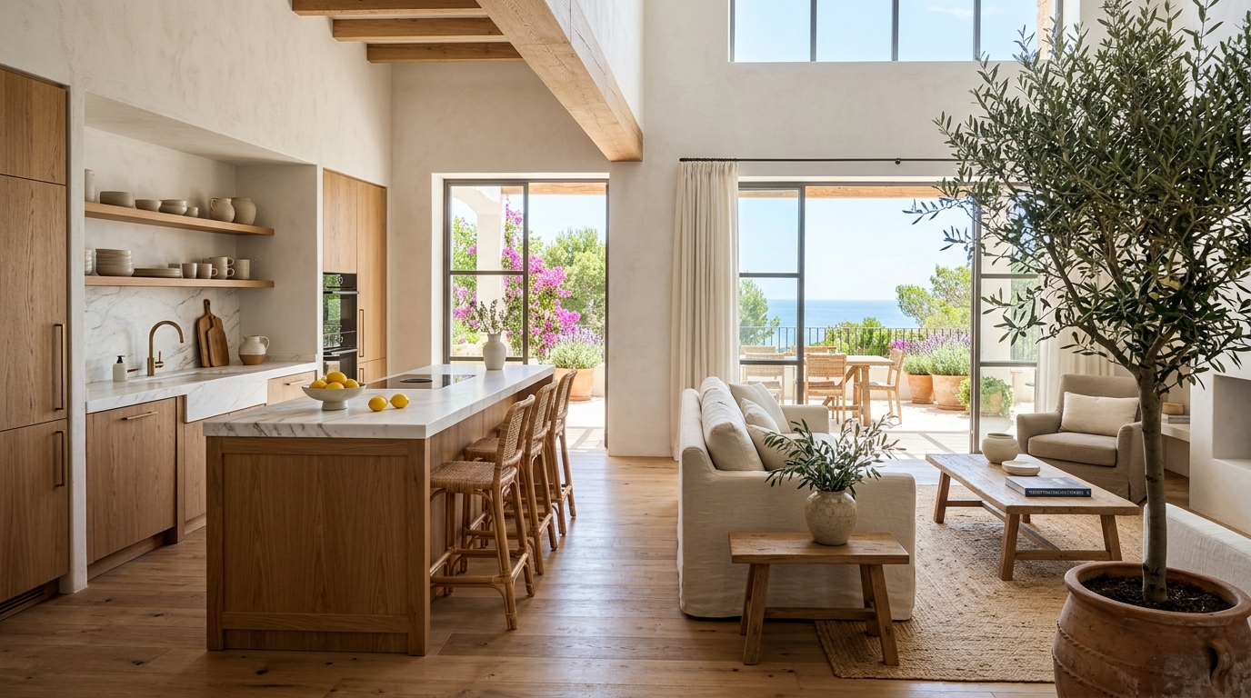 Hogar luminoso, limpio y ordenado con luz natural y ambiente acogedor en España